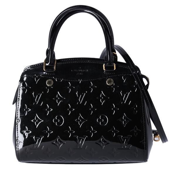 Louis Vuitton Brea PM Monogram Vernis Handbag M50600 Noir Patent Leather - Picture 1 of 10